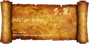 Végh Mike névjegykártya