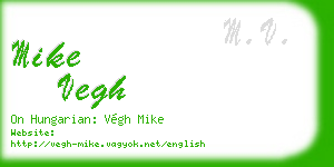 mike vegh business card
